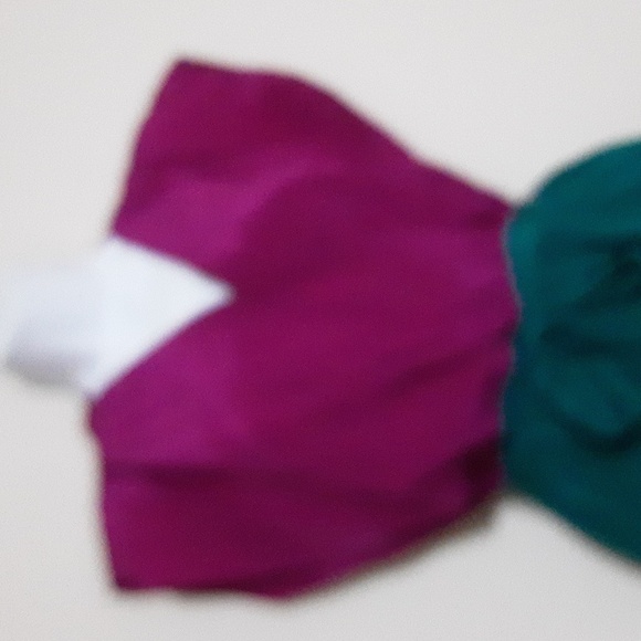 Charlien Jade Elegant Two-Tone Dress Fishia Green Silk Women S/P Y2k Event Fairy - Picture 3 of 7